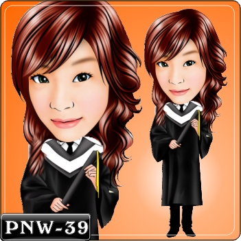 女生人像Q版漫畫PNW-39